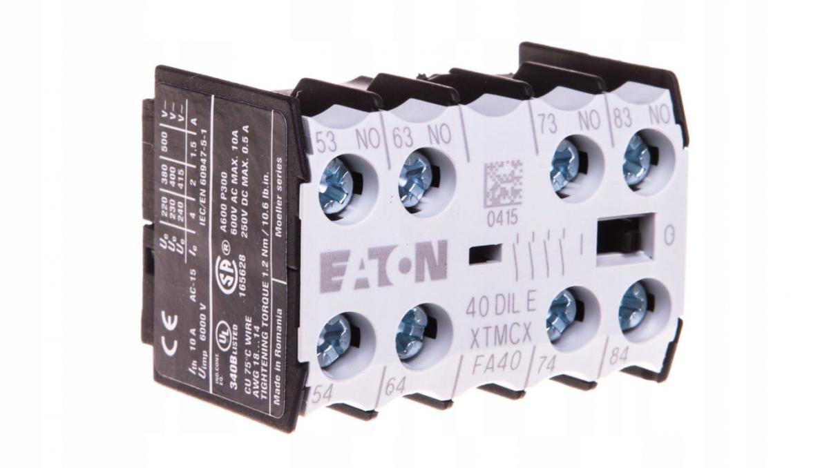 EATON Moduł styków pomocniczych 4Z R montowany centralnie 40DILE