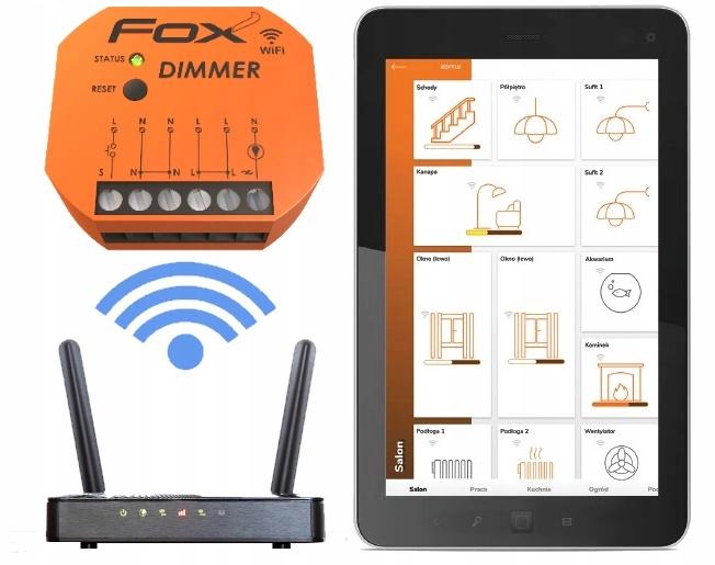 F&F ŚCIEMNIACZ OSWIETLENIA Wi-Fi 230V DIMMER FOX