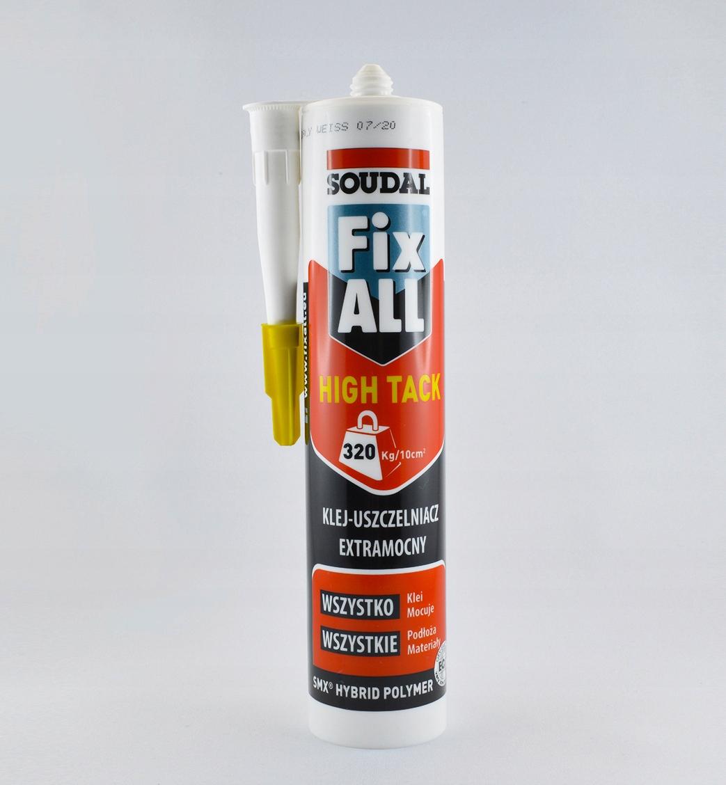 SOUDAL Fix all high tack 290ml biały klej-uszczelniacz hybrydowy