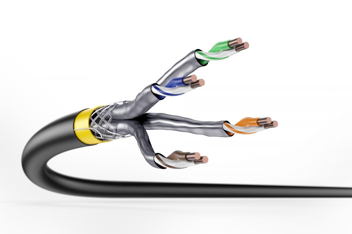 Kabel instalacyjny DIGITUS kat.7A, S/FTP, Dca, AWG 22/1, LSOH, 500m, żółty,