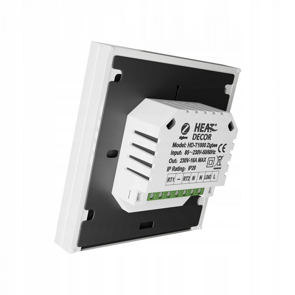 Termostat programowalny HD-T1000.W z komunikacją Zigbee 3.0 - biały