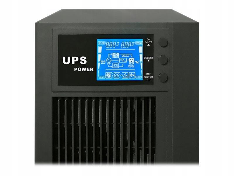 QOLTEC Zasilacz awaryjny UPS On-line Pure Sine Wave 3kVA 2.4kW LCD USB