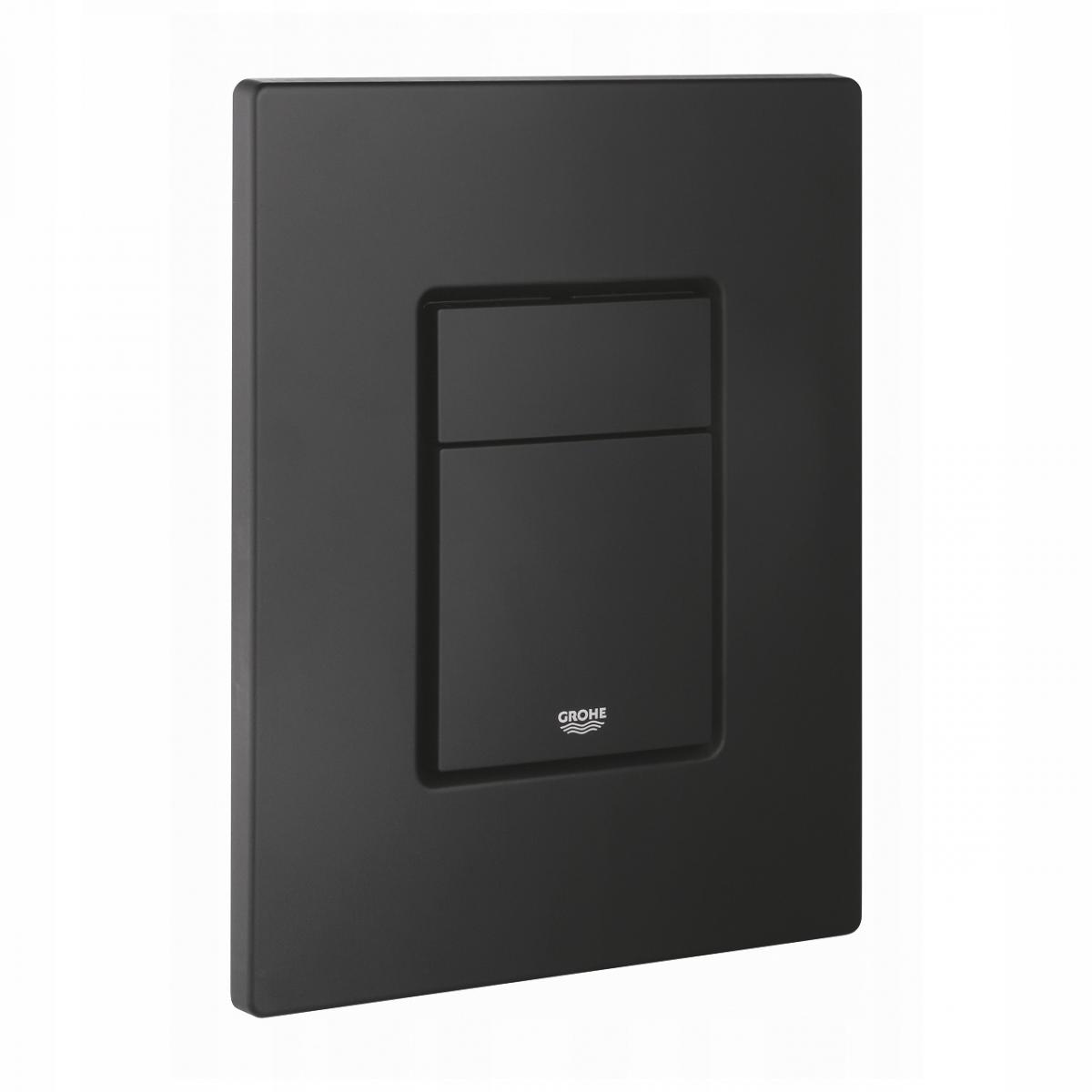 Przycisk GROHE Skate Cosmopolitan do WC z ABS phantom black 156 x 197 mm