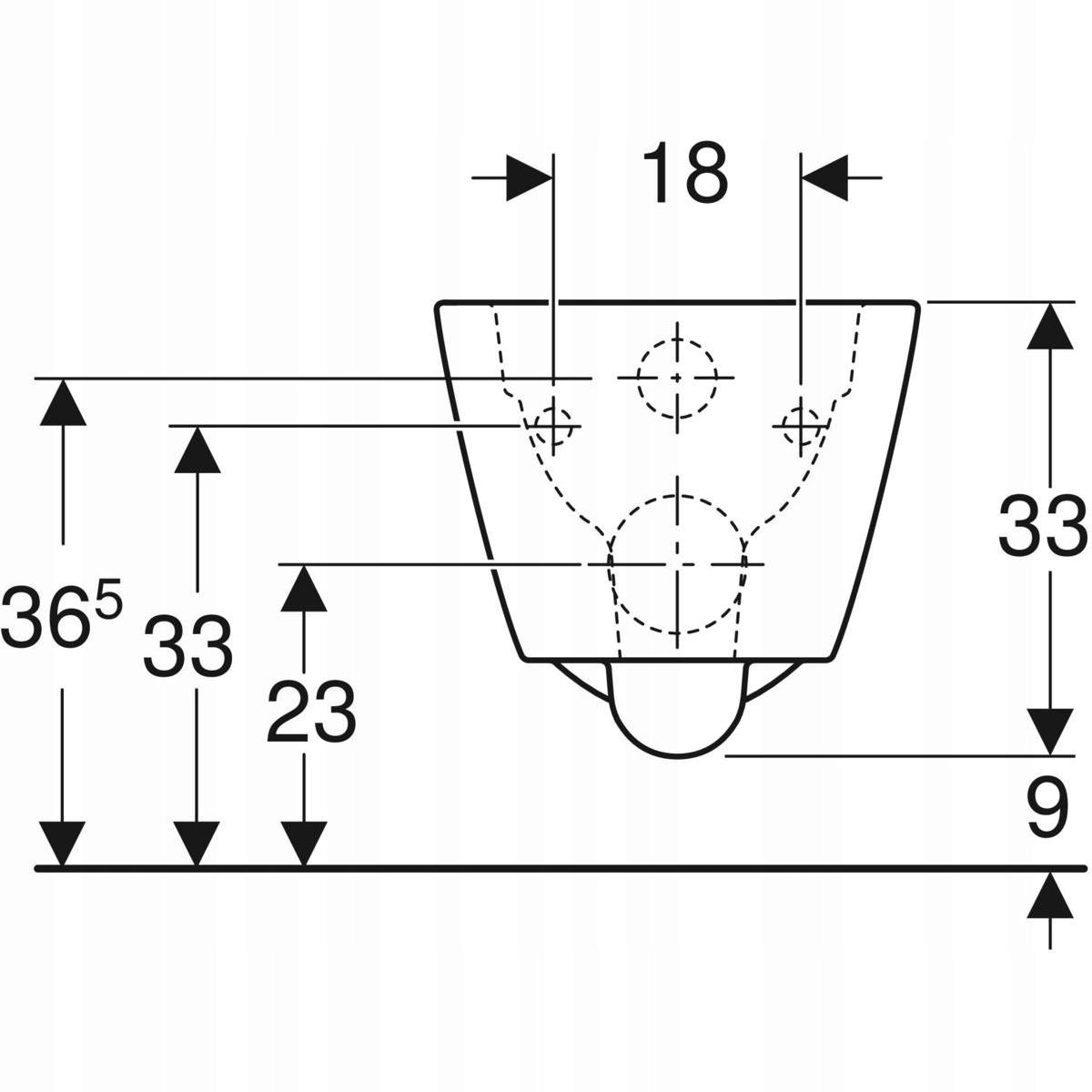 Stelaż WC GEBERIT Smyle Square Duofix Basic w komplecie z miską Smyle