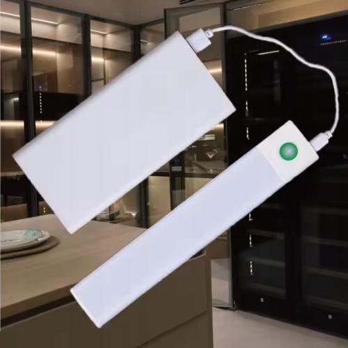 Oprawa meblowa LED do szaf, 400mm, 4000K, light sensor + pir, ładowanie 750