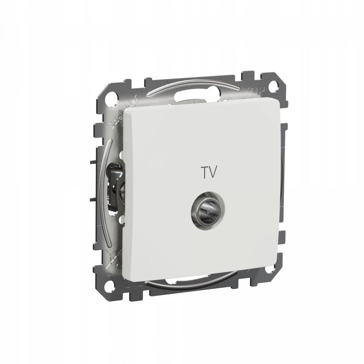 SCHNEIDER ELECTRIC Gniazdo TV końcowe (4dB), biały SEDNA DESIGN