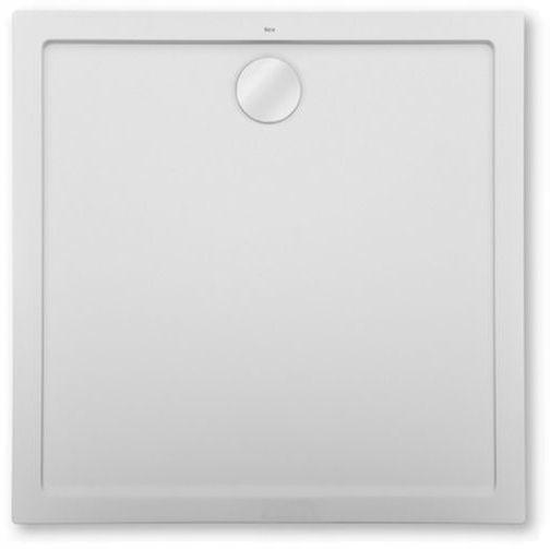 Brodzik konglomeratowy STONEX kwadratowy 80x80x3.5cm ROCA AERON zaw syfon