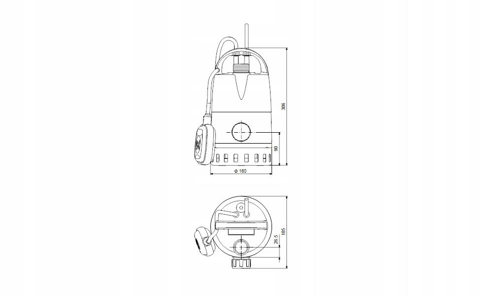 GRUNDFOS POMPA JEDNOSTOPNIOWA ZATAPIALNA 96280968 UNILIFT CC7-A1