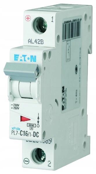 EATON Wyłącznik nadprądowy 10kA DC PL7-C16/1-DC