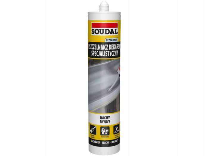 SOUDAL Specjalistyczny uszczelniaczh dekarski 280ml bezbarwny