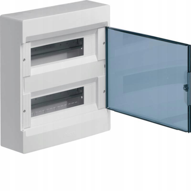 HAGER Rozdzielnica COSMOS 2x12M n/t, IP40, drzwi transparentne