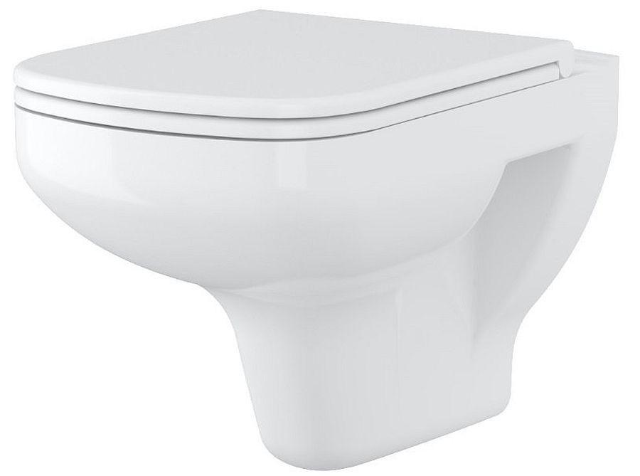 Zestaw 652 Miska zawieszana bezkołnierzowa Colour New CleanOn, deska duropl