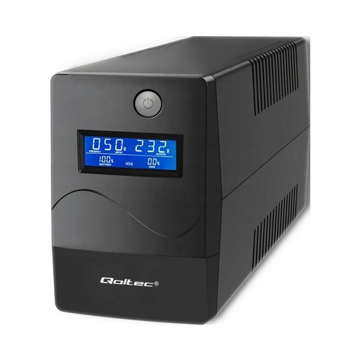 QOLTEC Zasilacz awaryjny UPS Monolith 1000VA 600W LCD USB RJ45