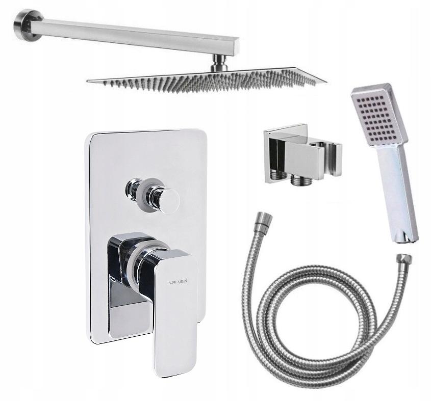 Zestaw prysznicowy Carre podtynkowy chrom