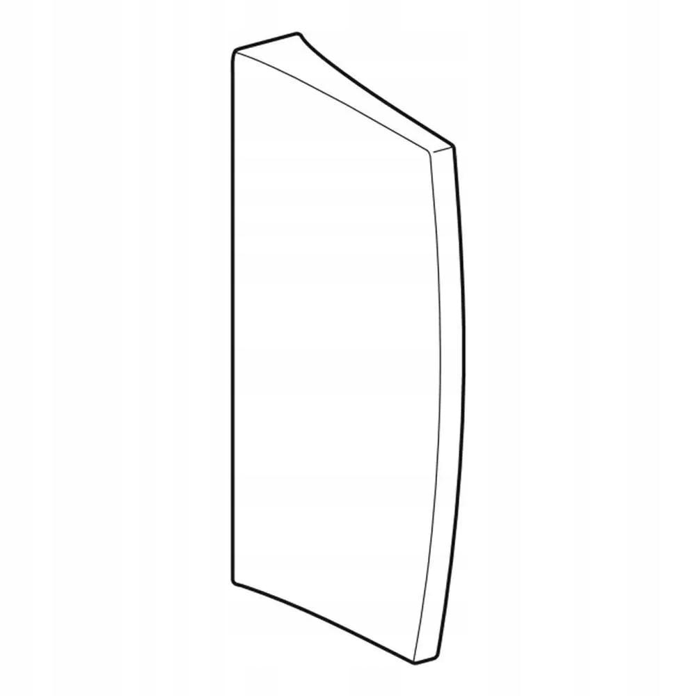 GEBERIT Ścianka międzypisuarowa, L40 cm, B10 cm, H70 cm, biała
