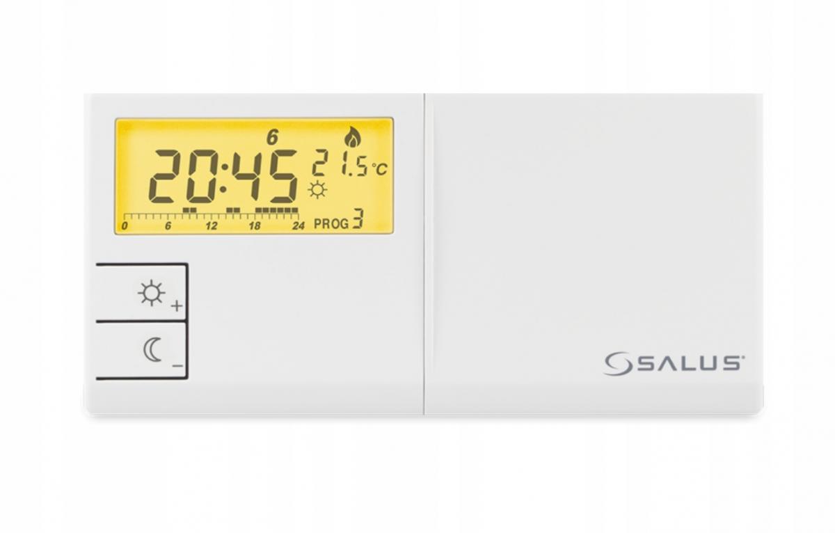 Salus przewodowy, natynkowy elektroniczny termostat 091FLv2, tygodniowy
