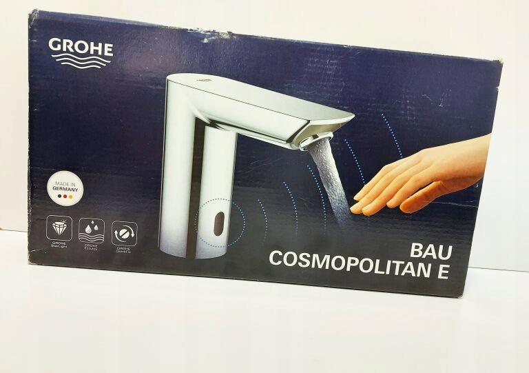 Bateria umywalkowa elektroniczna Grohe Bau Cosmopolitan E, na podczerwień 1
