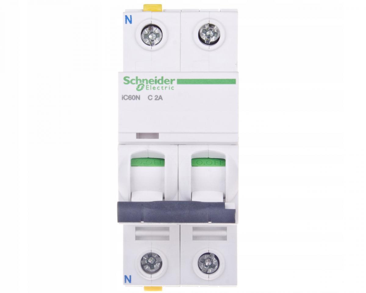 SCHNEIDER ELECTRIC Wyłącznik nadprądowy iC60N-C2-1N C 2A 1N-biegunowy