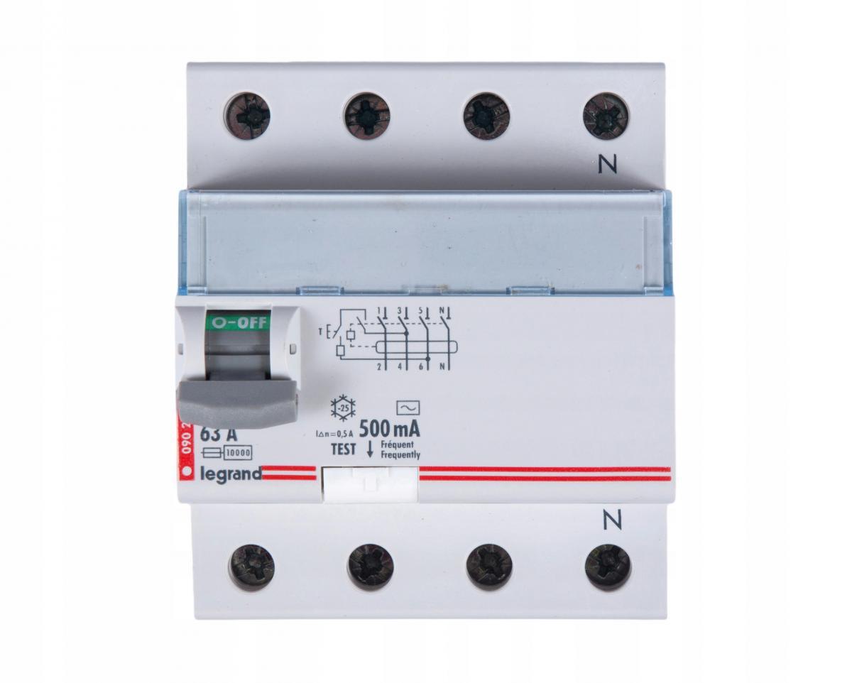 LEGRAND Wyłącznik różnicowoprądowy P304 4P 63A 500MA TYP AC TX3