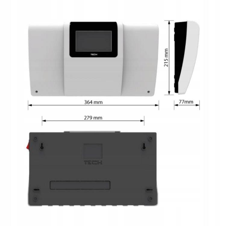 Sterownik do instalacji z OPEN THERM(obsługa 3 siłowników zaworu + solar)