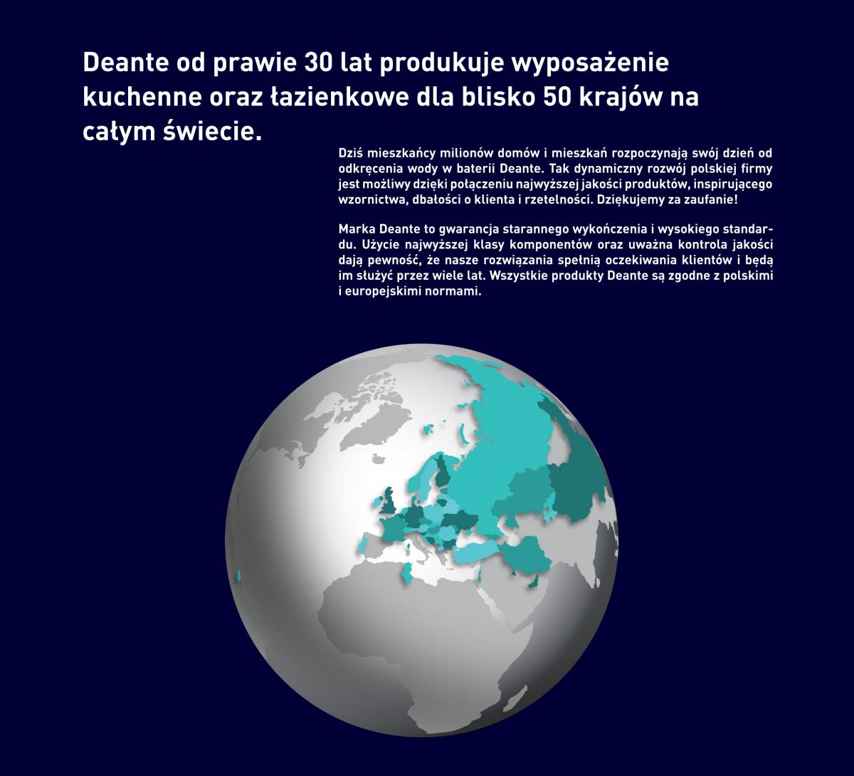 DEANTE Bateria kuchenna z podłączeniem do filtra wody, chrom