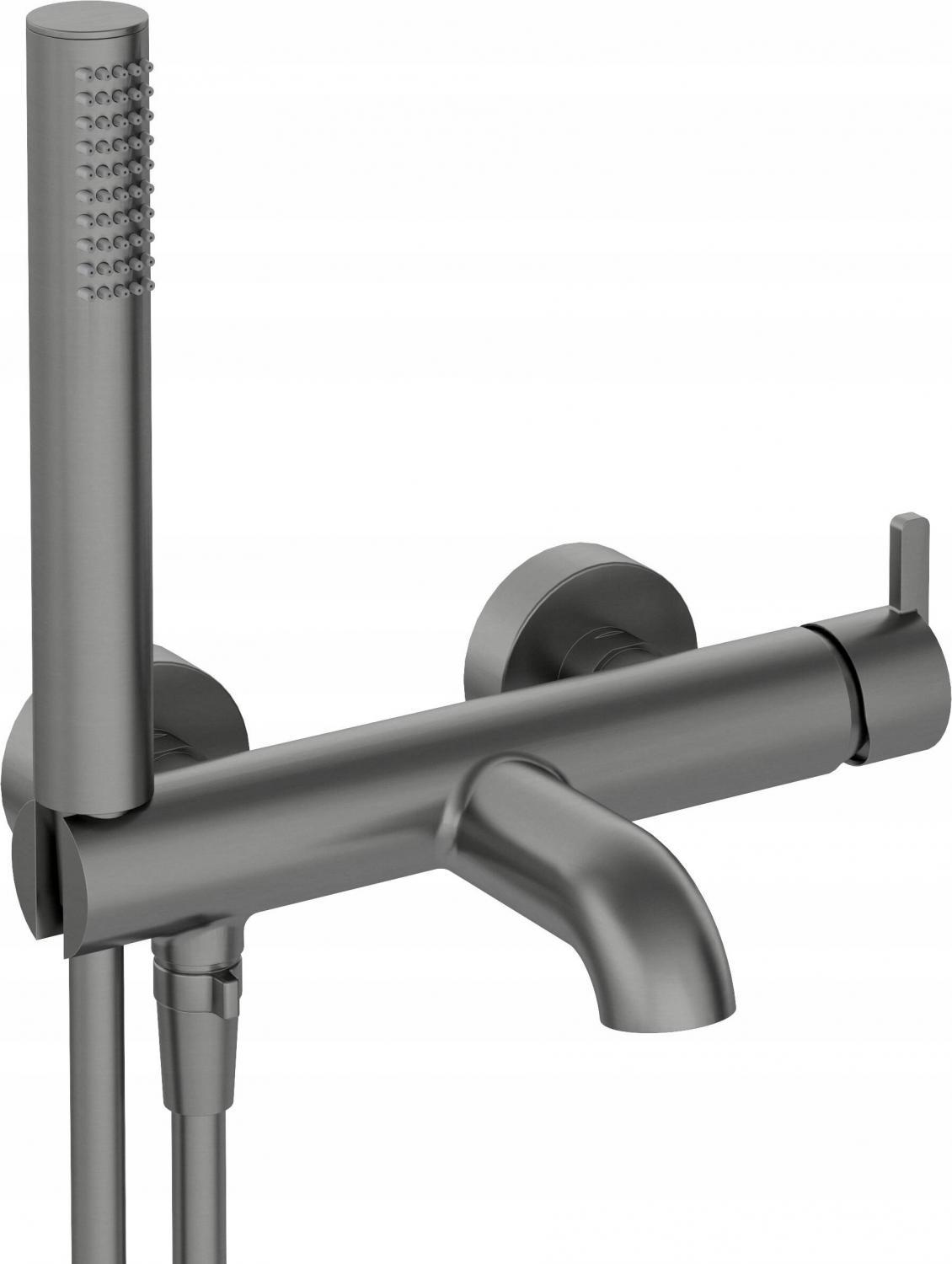 DEANTE Bateria wannowa z zestawem prysznicowym Silia, titanium