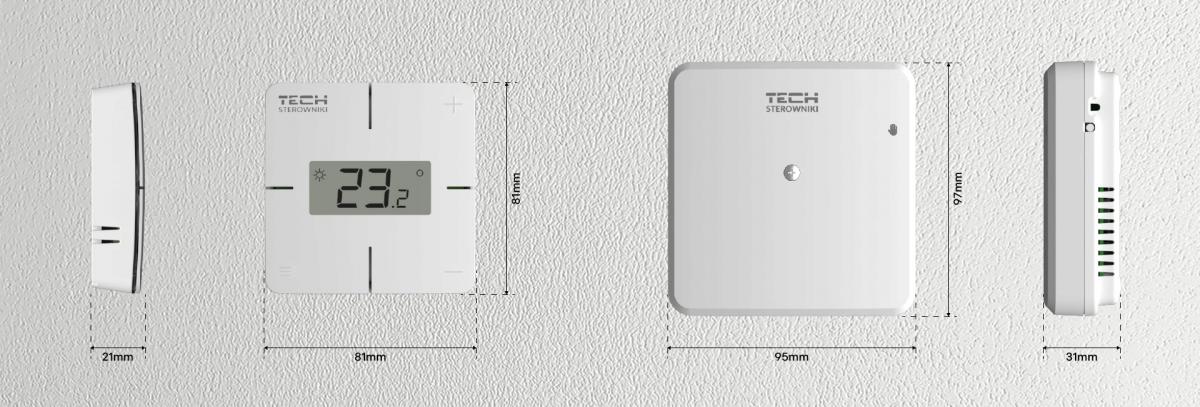 Regulator pokojowy bezprzewodowy TECH T-2x Wi-Fi