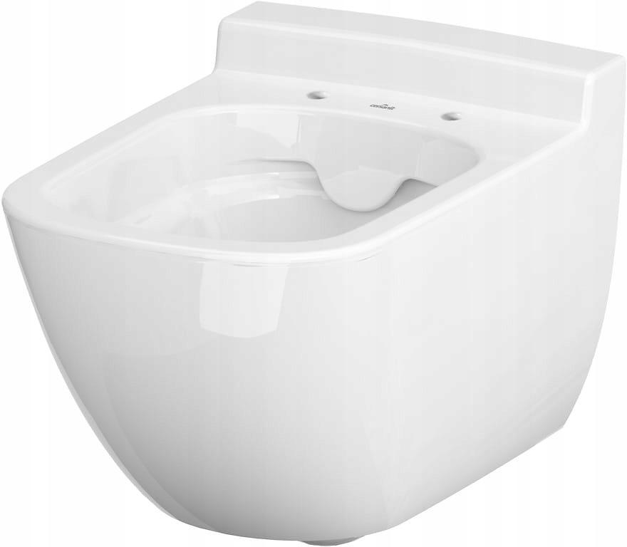 Zestaw 741 Miska zawieszana bezkołnierzowa Caspia New CleanOn, deska duropl