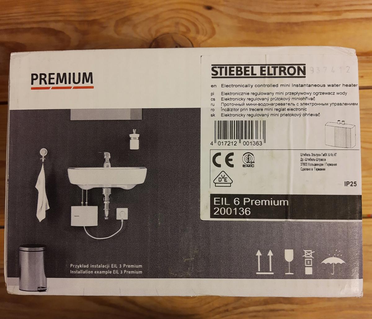 Podgrzewacz elektryczny przepływowy 5.7 kW STIEBEL ELTRON EIL 6 Premium