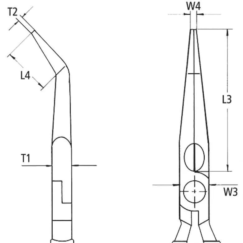 SZCZYPCE TNĄCE WYDŁUŻONE CHROM.200 MM 26 26 200