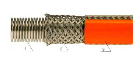 INVENA PRZEWÓD DO GAZU SUPER EURO Z ZAWOREM-125CM