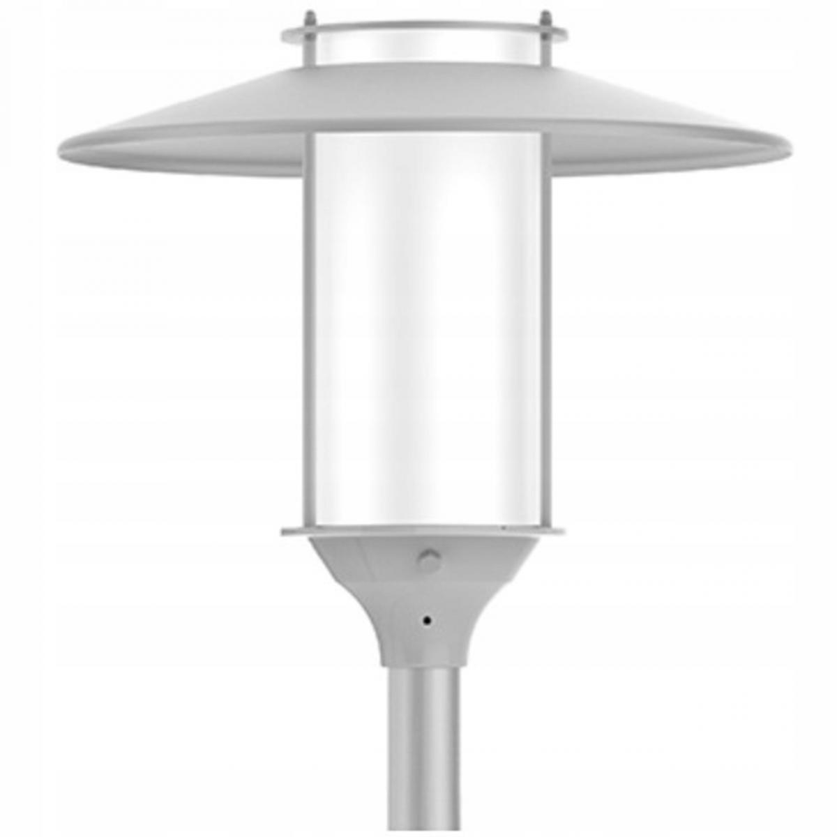 ROSA Oprawa ELBA LED, 3 500 K, malowana RAL9006, daszek anodowany inox
