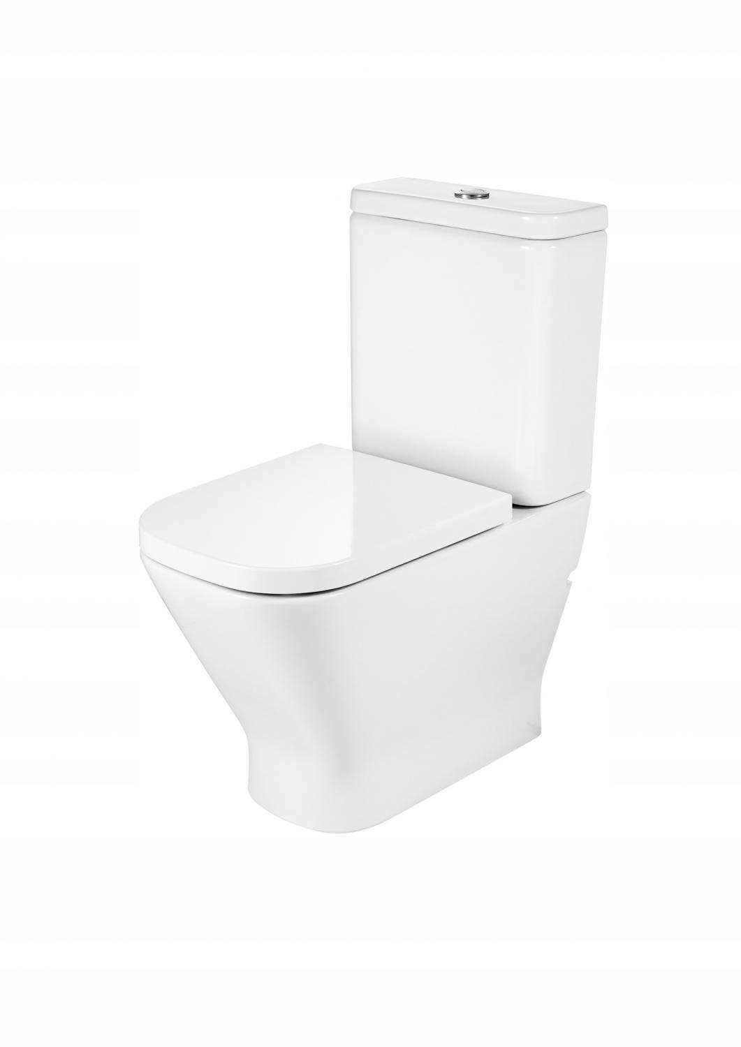 Miska WC GAP SQUARE do kompaktu Rimless 60 cm, przyścienna BTW, o/podwójny