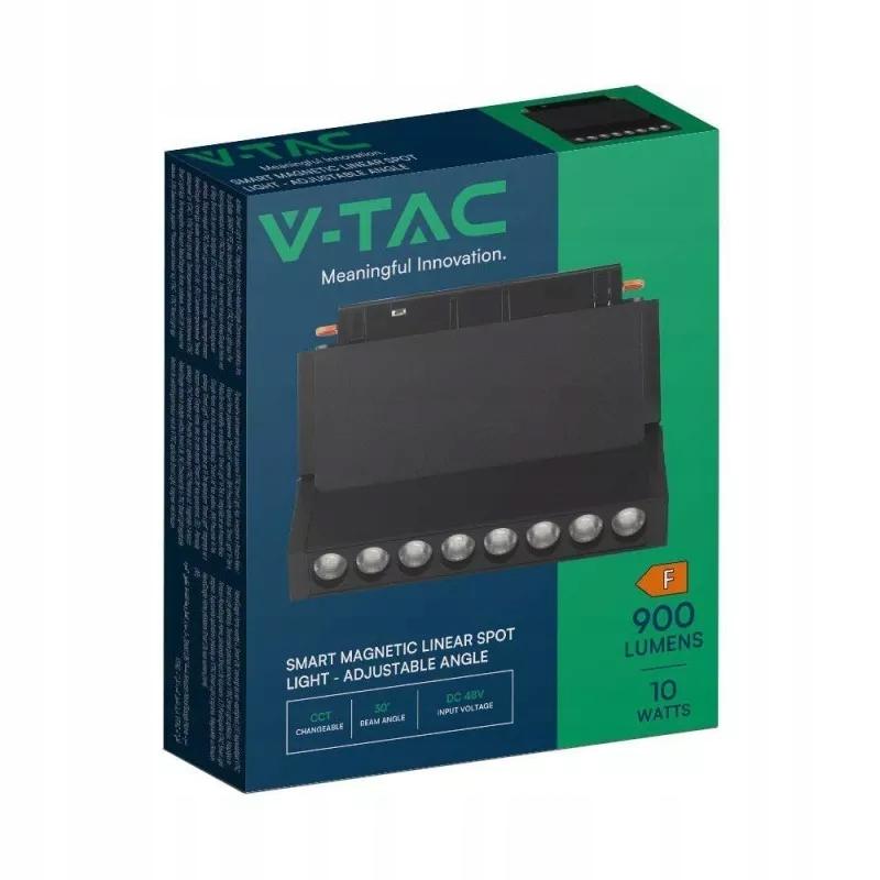 Oprawa Szynosystem SMART 48V V-TAC 10W LED CCT 30st SMART WiFi TRACKLIGHT C