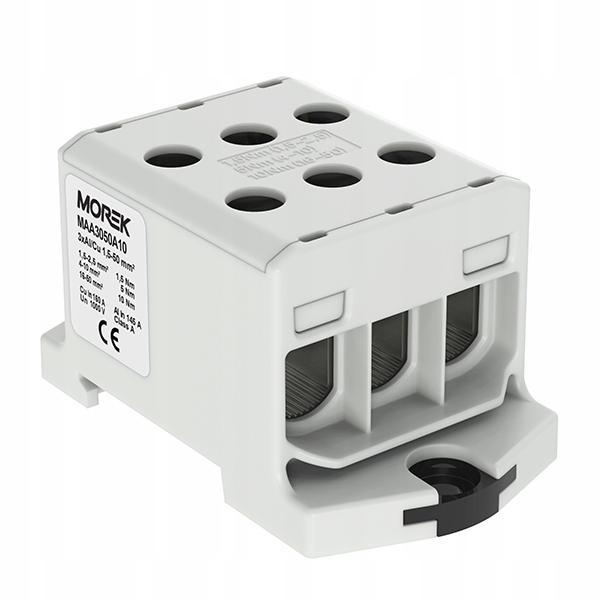 Złączka OTL50-3 szary 3xAl/Cu 1,5-50mm2 1000V AC/1500V DC, zacisk uniwersal