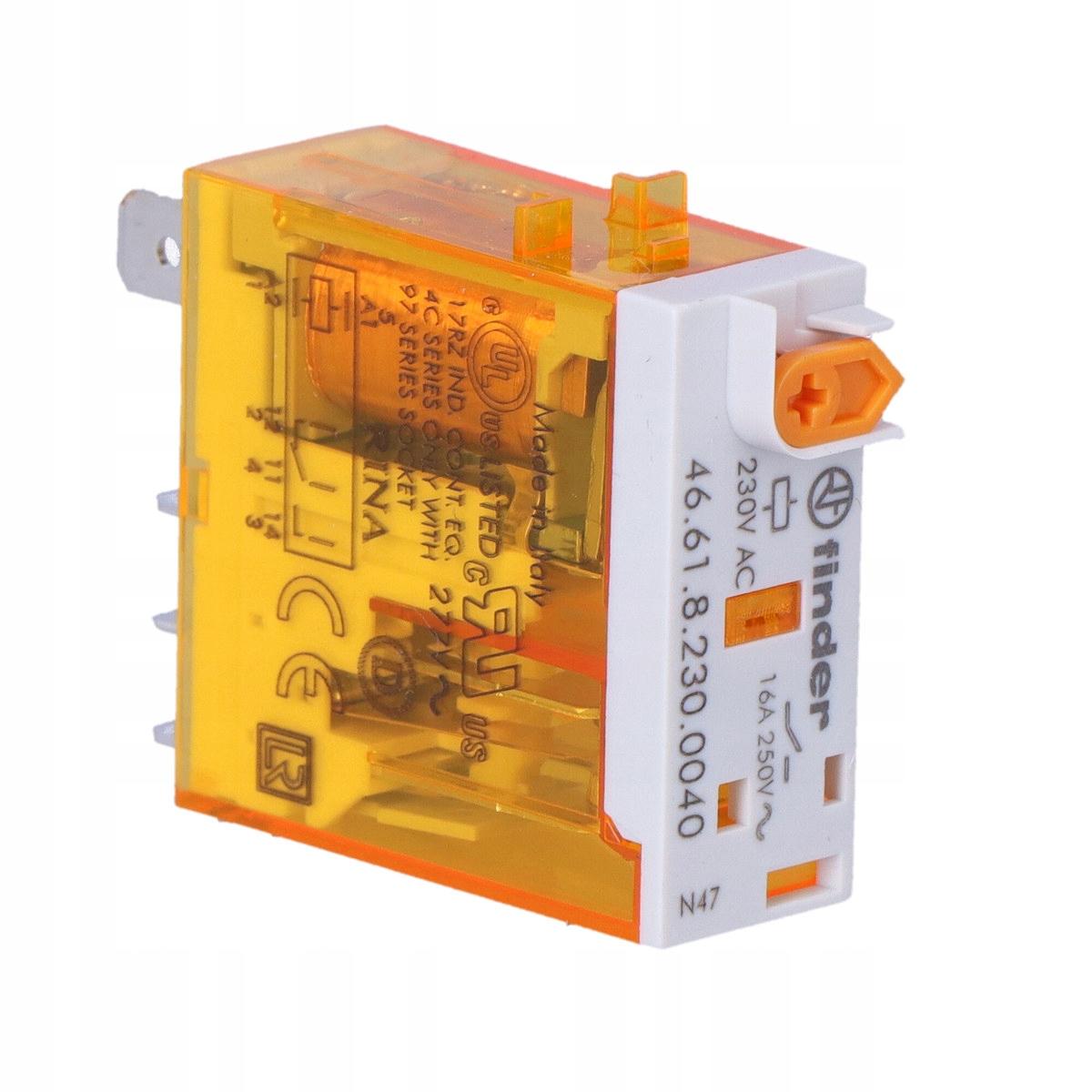 FINDER 46.61.8.230.0040 Przekaźnik 1P 16A 230V AC