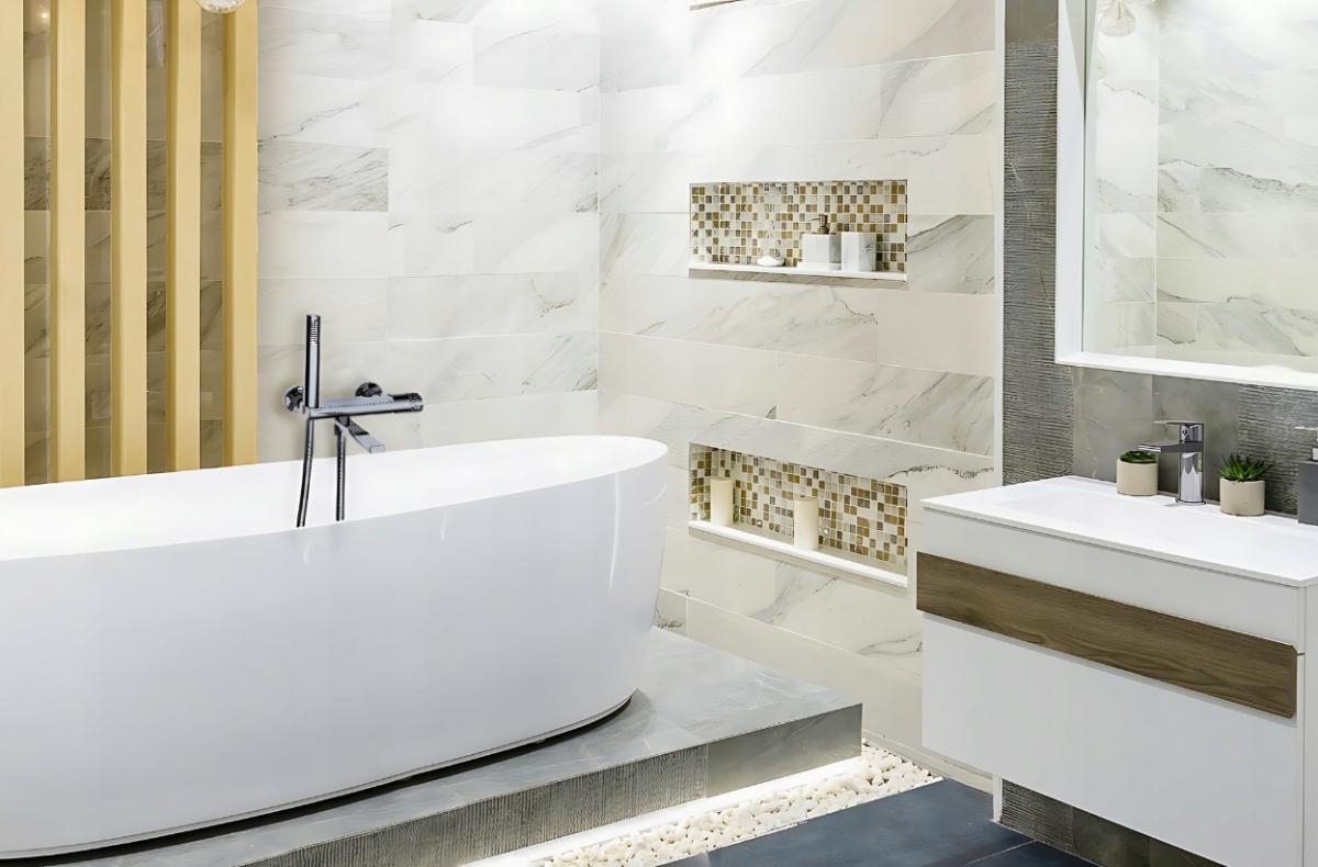 VALVEX DECOR Bateria wannowa ścienna z akcesoriami