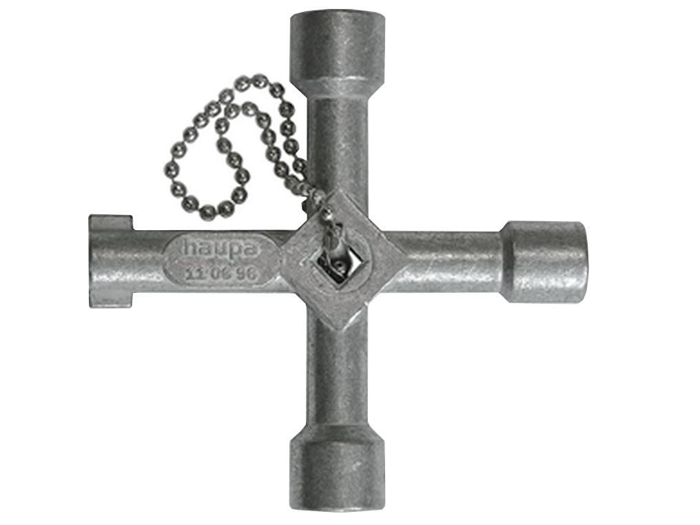 HAUPA Klucz do szafy sterowniczej metalowy