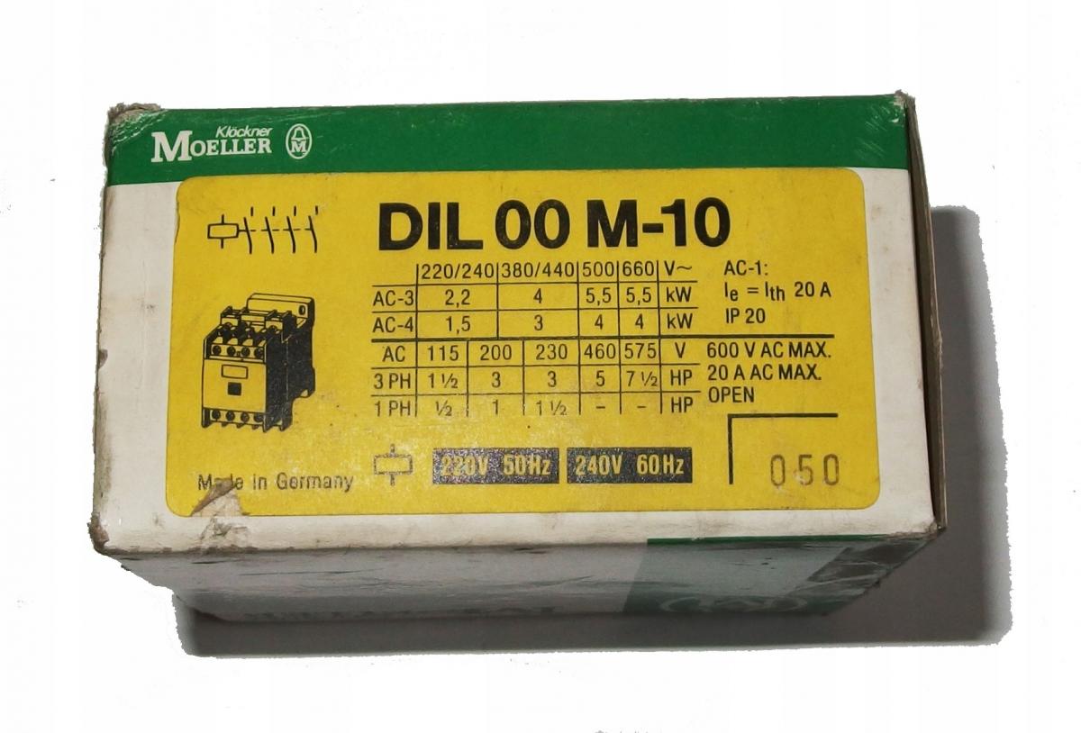 EATON Stycznik mocy I=15, 5A [AC-3] 1Z 0R DILM15-10(24VDC)