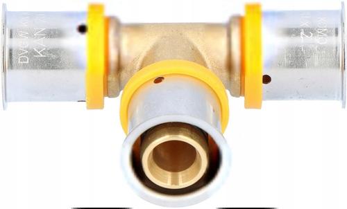 KAN-therm Trójnik mosiężny ultraPRESS - 20