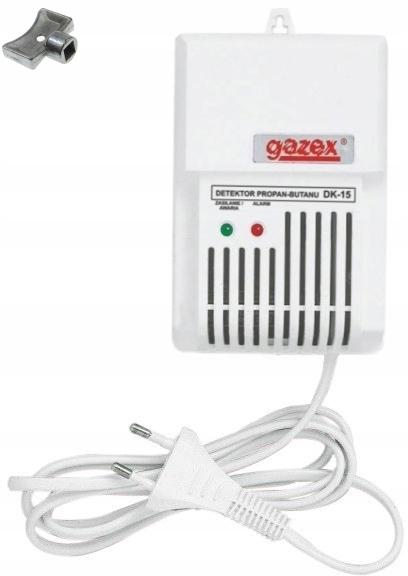 Domowy detektor propan-butanu DK-15 propan-butan, alarm 15% DGW, wyj.do syr