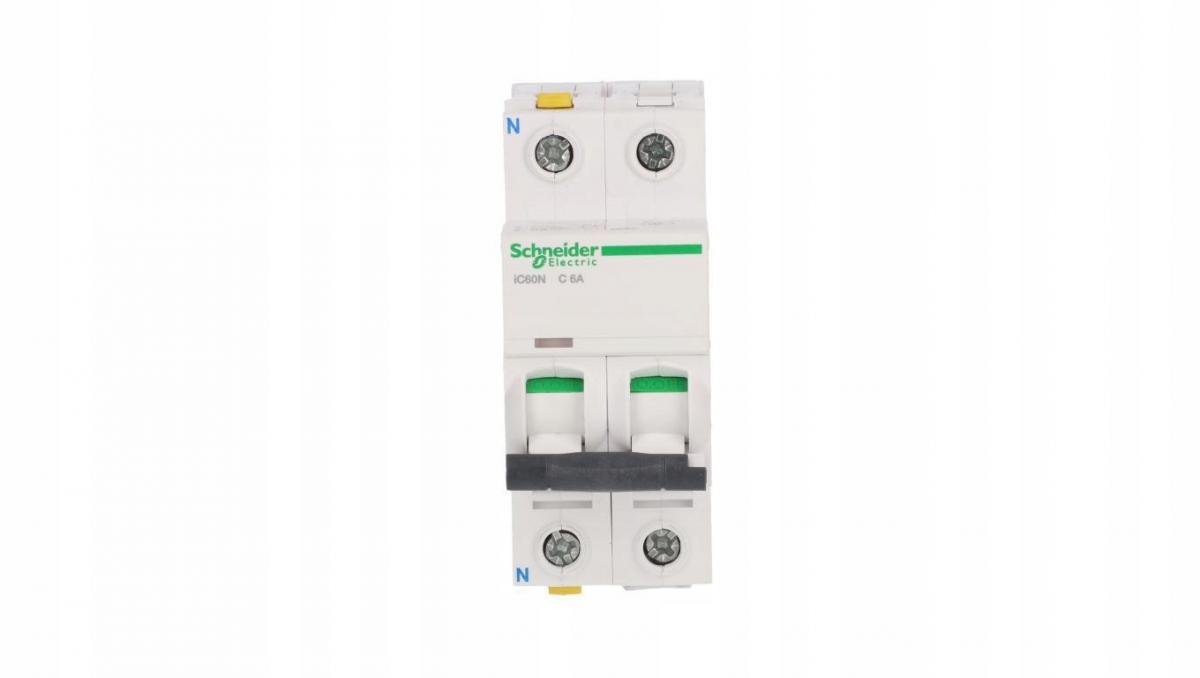 SCHNEIDER ELECTRIC Wyłącznik nadprądowy iC60N-C6-1N C 6A 1N-biegunowy