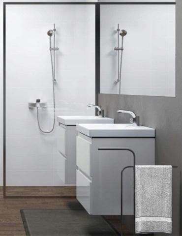 CERSANIT Zestaw 983 Moduo Slim 50 biały (szafka + umywalka)