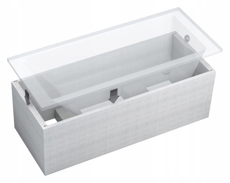 SCHEDPOL Nośnik do wanien prostokątnych 1.031 Stabilsound 140-180x75x61 cm