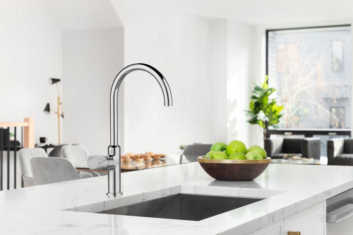 INVENA BATERIA ZLEWOZMYWAKOWA GABRO PLUS INVENA TREND CHROM