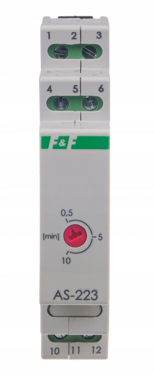 F&F Automat schodowy AS-223 przeciwblokadą, Un=230V, I=16A, 1 moduł