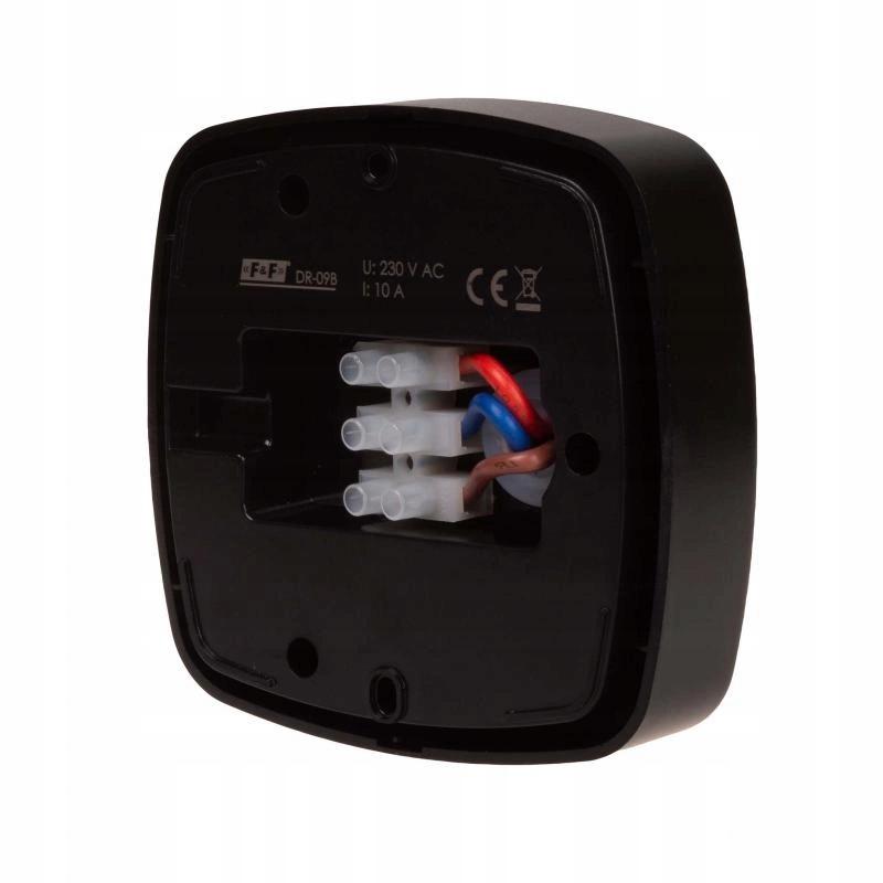 Czujnik ruchu PIR z funkcją obecności, IP-65, sufitowy, 360°, 10A, 230V DR-