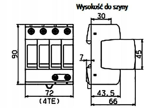 Ogranicznik przepięć DEHNguard M TNS 275, 4-biegunowy do sieci 230 V AC