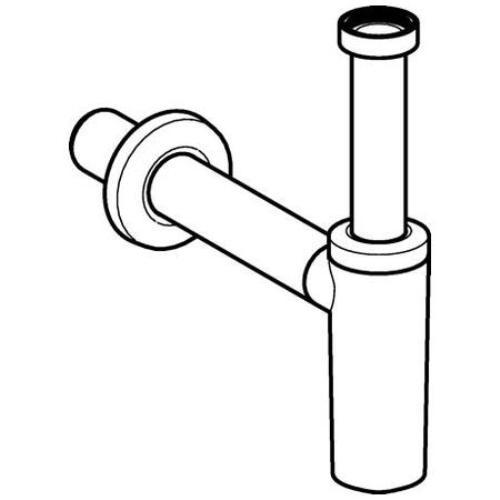 GEBERIT Syfon umywalkowy R 1 1/4x32 mm, chrom błyszczący