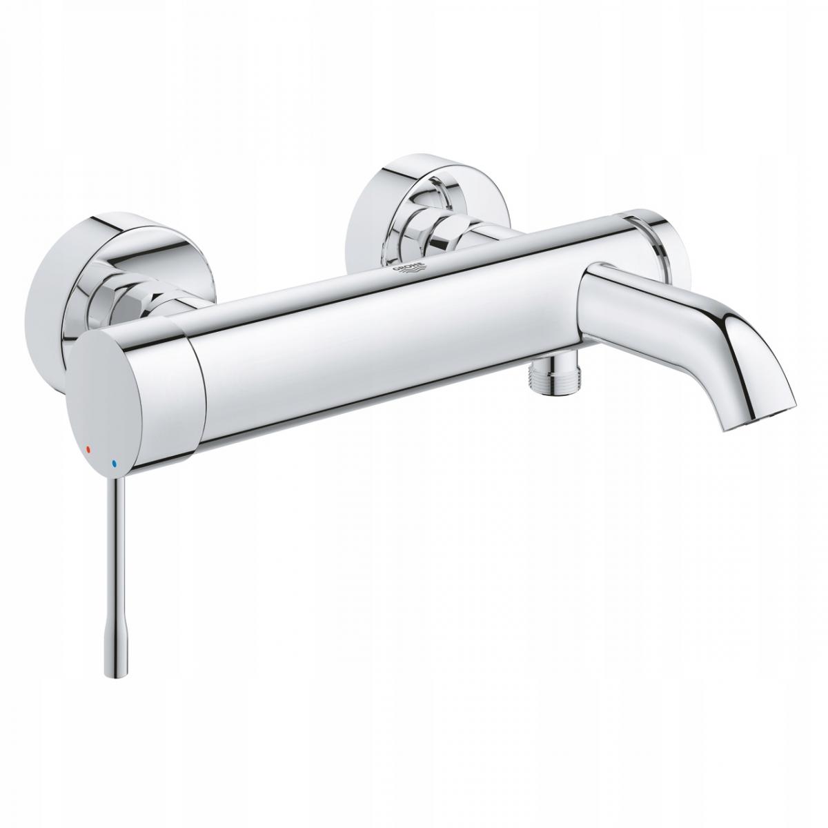 Bateria wannowa ścienna GROHE Essence 1-uchwyt. 2-otworowa mosiężna chrom